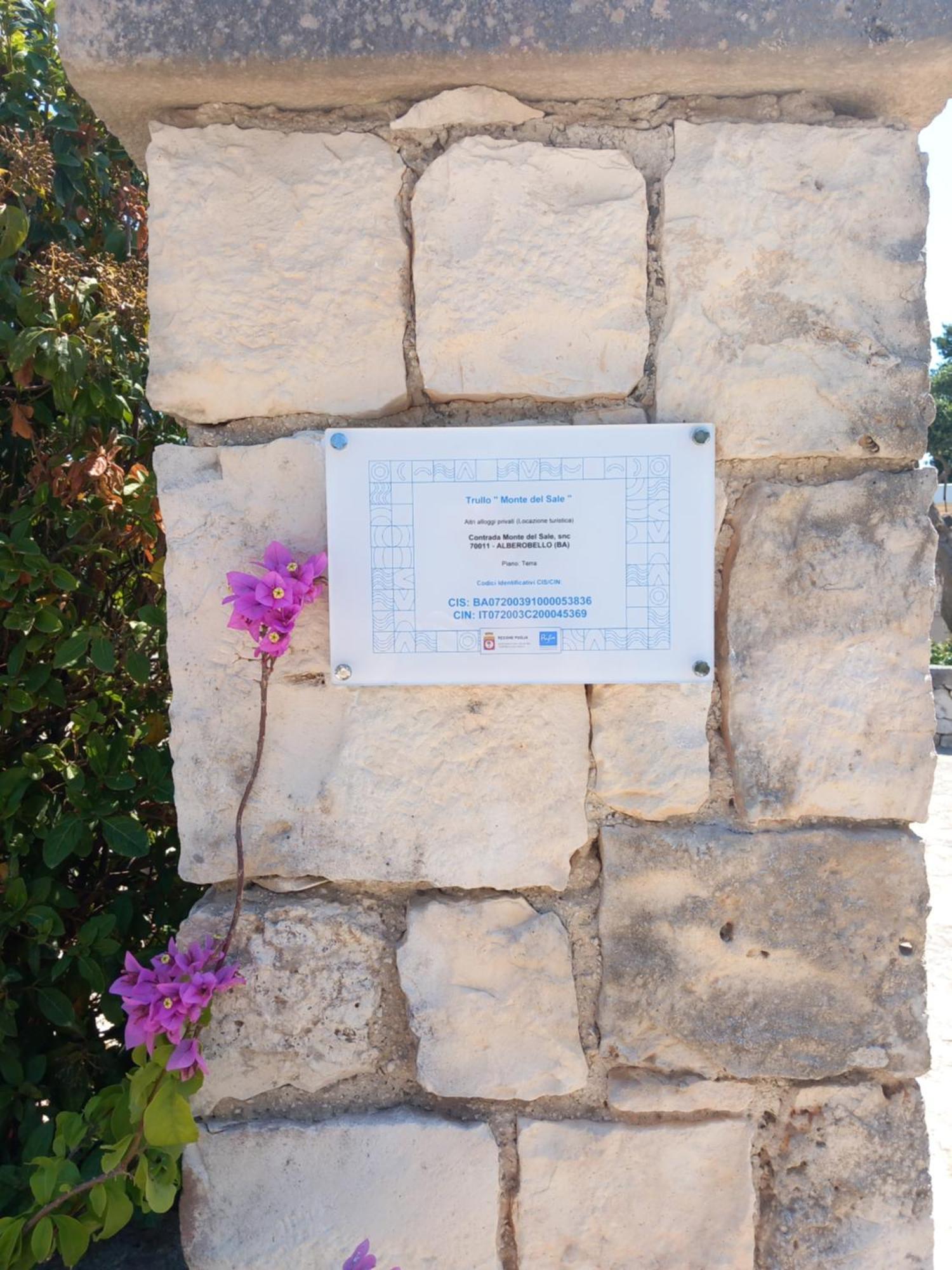 בית הארחה אלברובלו 	Trullo Monte Del Sale מראה חיצוני תמונה